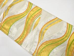 アンティーク　波模様織り出し袋帯（材料）